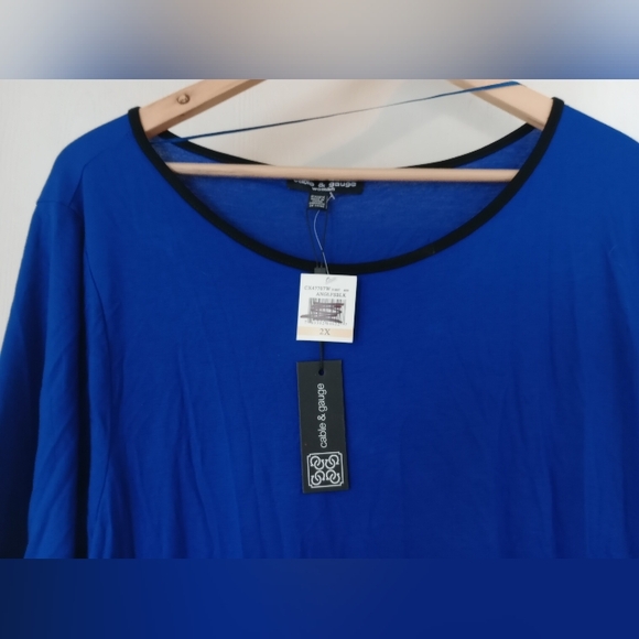 Cable & Guage Women's NWT Top‎ 2X - Picture 4 of 8